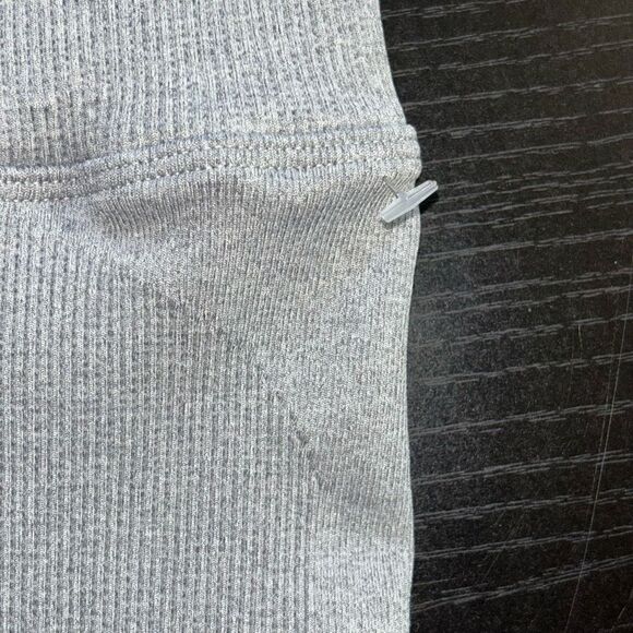 Free people High Waist Ribbed Biker Shorts In Grey - Picture 8 of 9